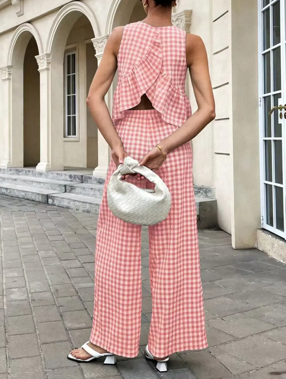 Sleeveless Top Pants Two Piece Set