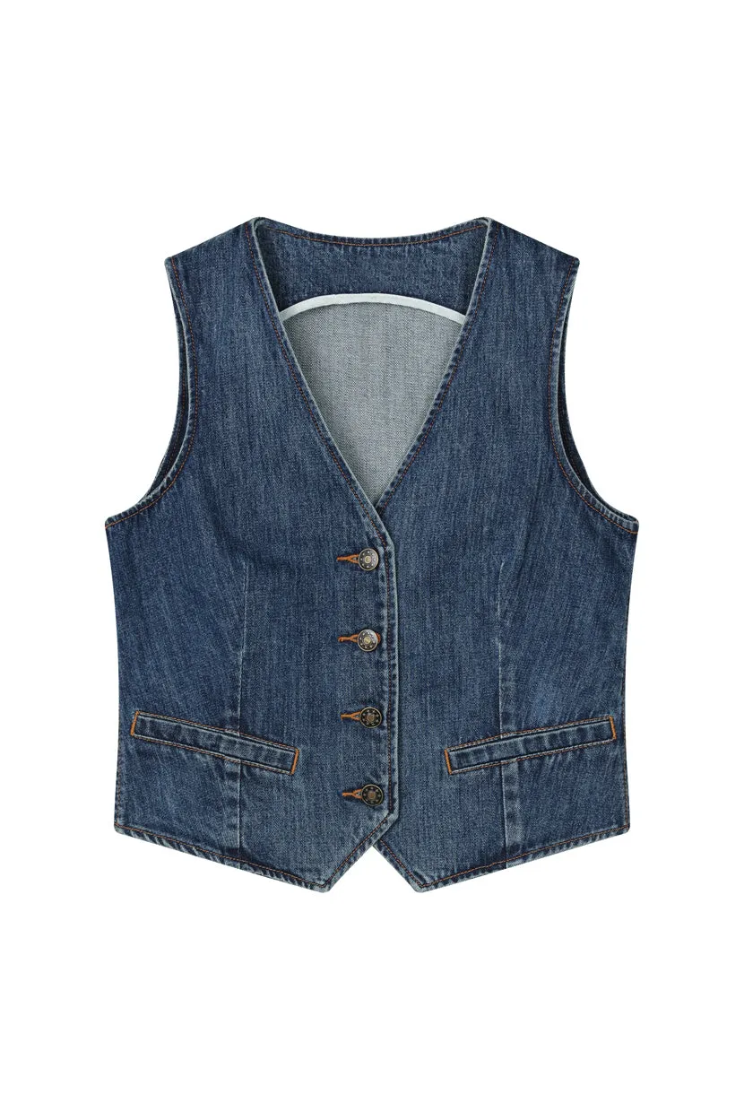 Vest - Denim