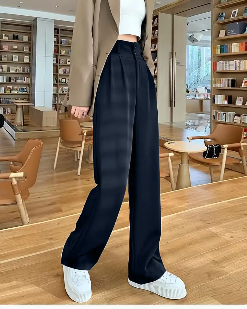 Straight Leg Trousers