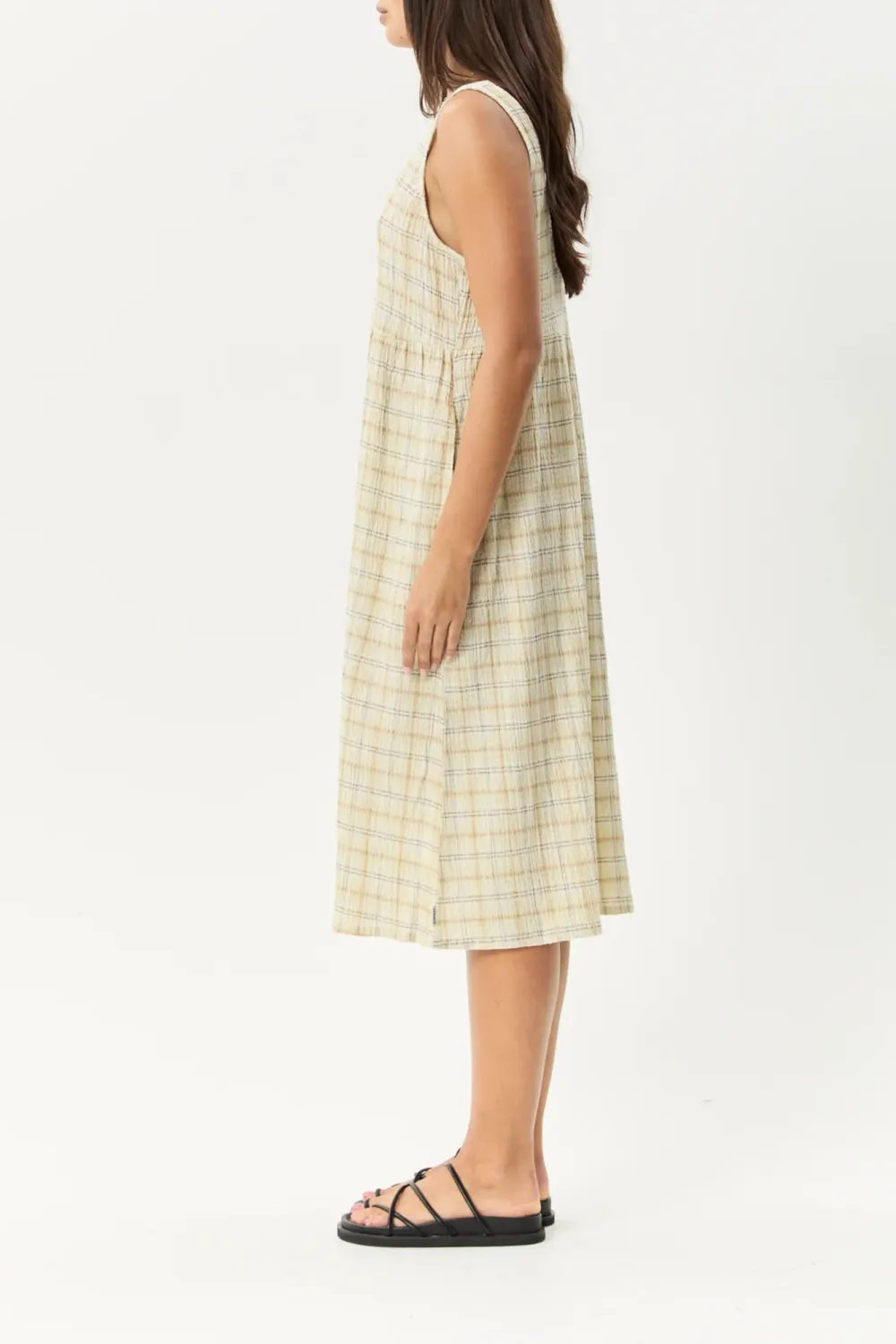 Daily Loose Simple Plaid Dresses
