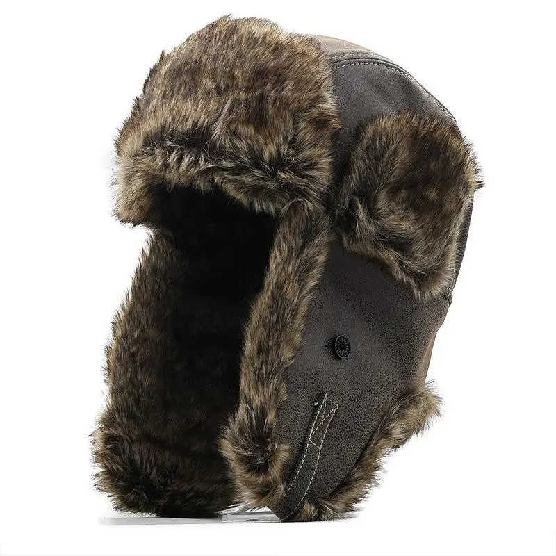 Textured Leather Hat