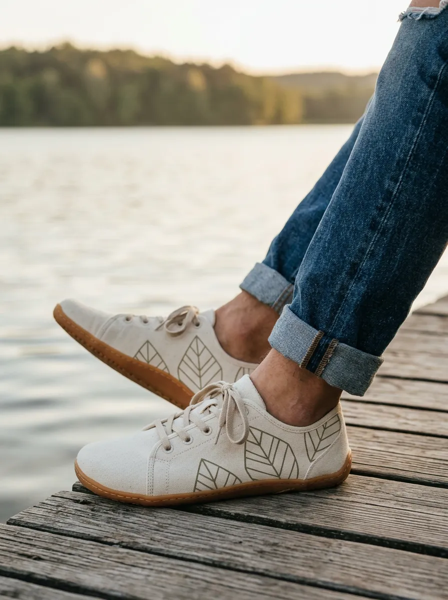 Lifestyle Leaf Graphic Silhouette Unisex Barefoot Shoes