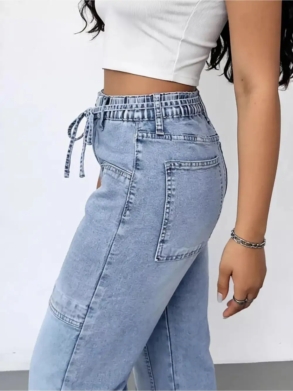 Wide Leg Baggy Fit Jeans