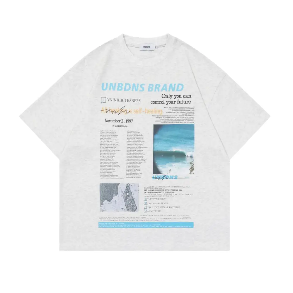 Soft Graphic Crew Neck Oversized Tee