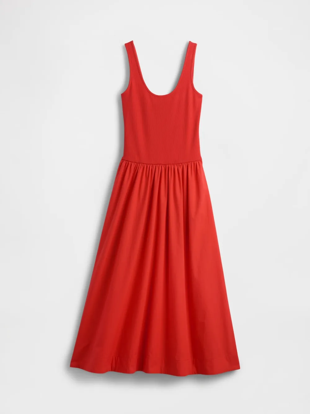 Round Neck Low Waist Dress
