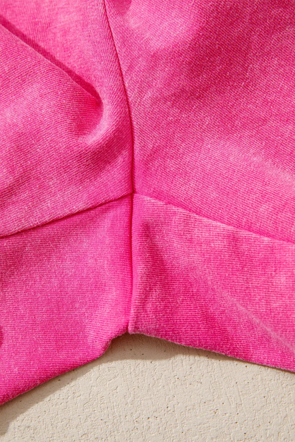 Rose Red Mineral Washed Drawstring Elastic