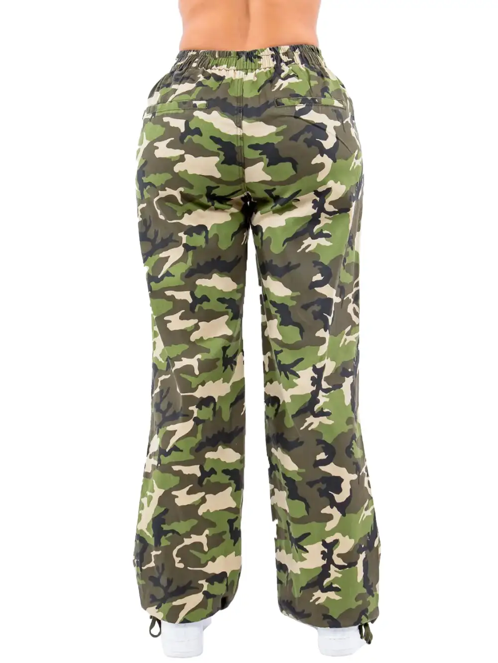 Women's Wide Leg Camouflage Jogger Pants