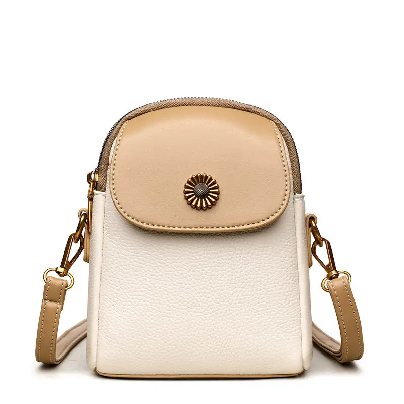 Compact Soft Leather Crossbody Bag
