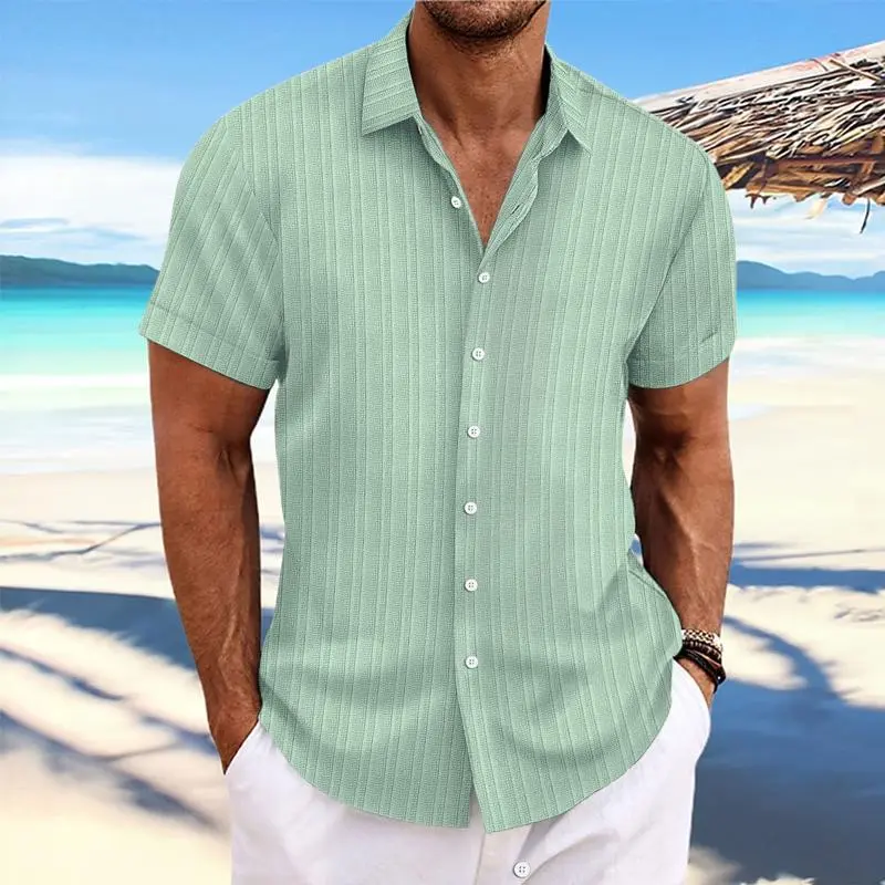 Striped Button Cotton Shirt