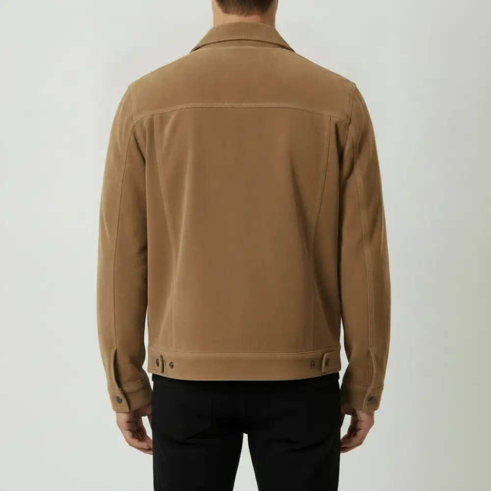 Modern Suede Trucker Jacket