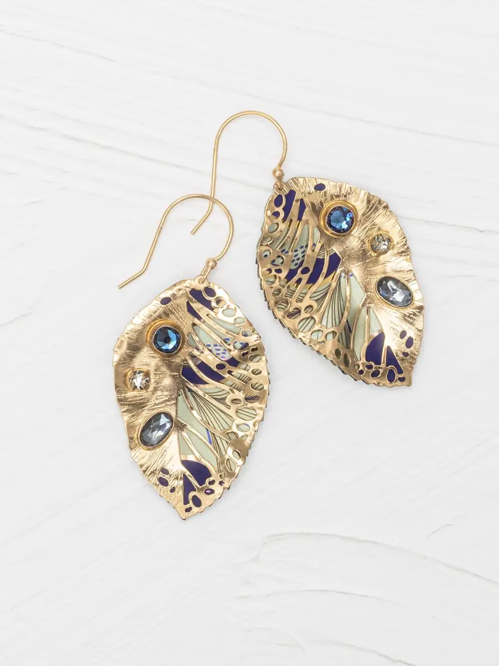 Modern Crystal Accent Statement Earrings