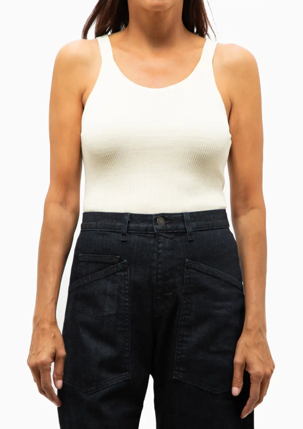 Sleeveless Sweater Shell Top