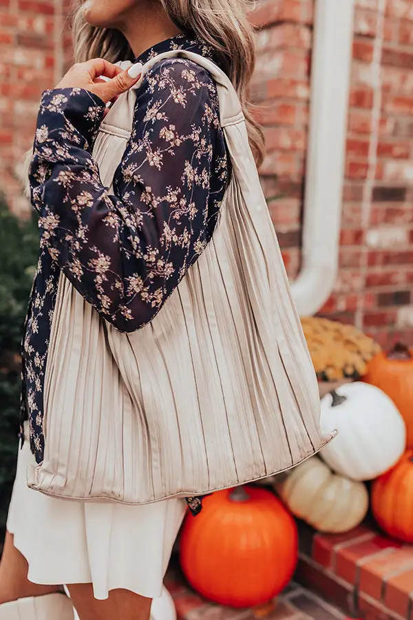Faux Leather Shoulder-Strap Tote Bag