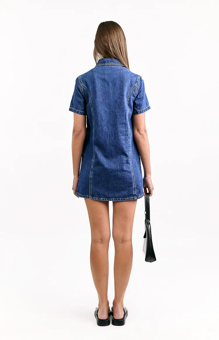 Dark Wash Mini Dress