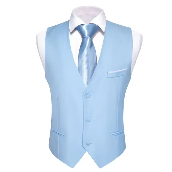 V Neck Casual Silk Dress Vest