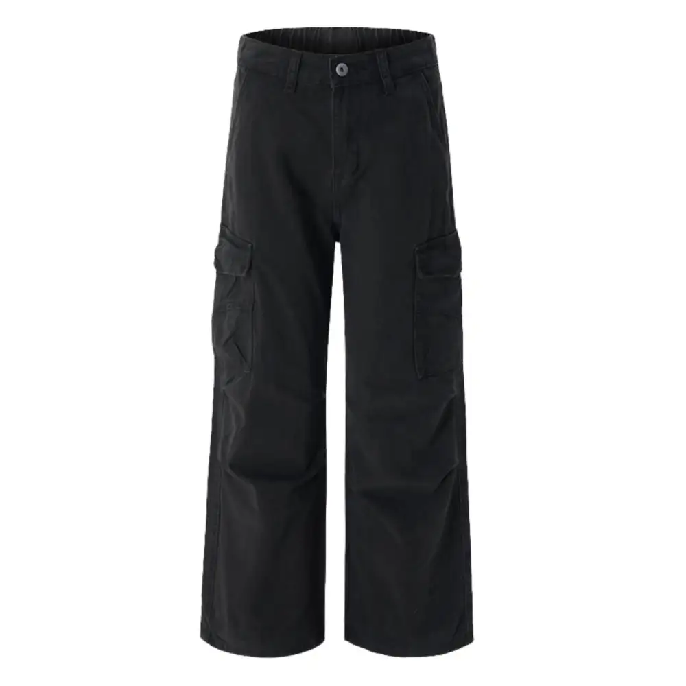 Washed Distressed Relaxed Fit Men's Casual Pants
