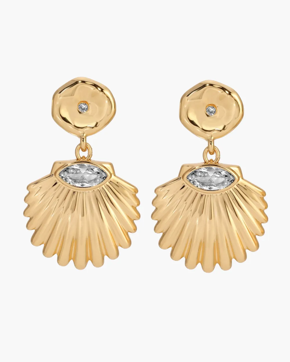 Santorini Shell Drop Earrings