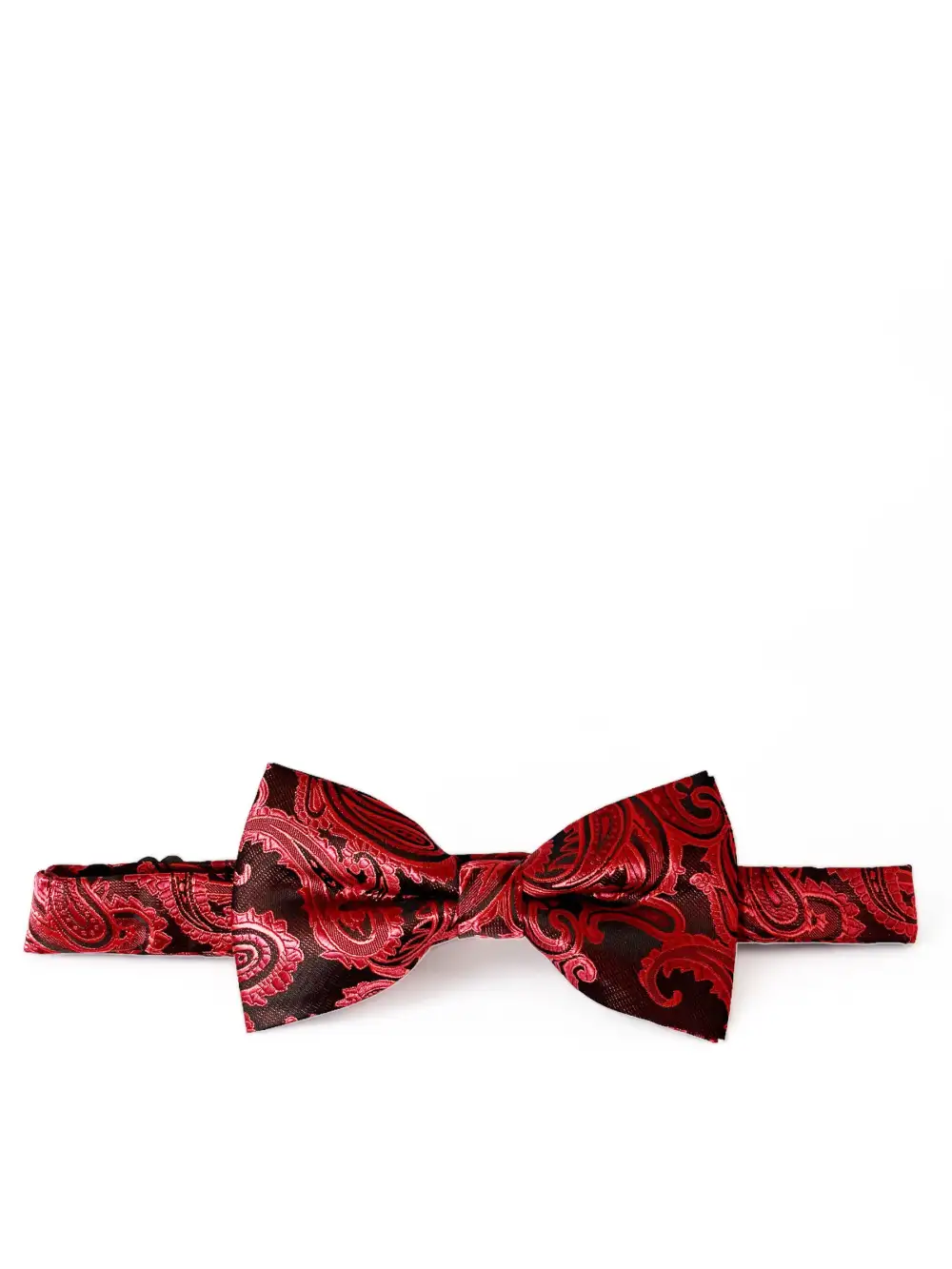Sleek Paisley Polyester Bow Tie