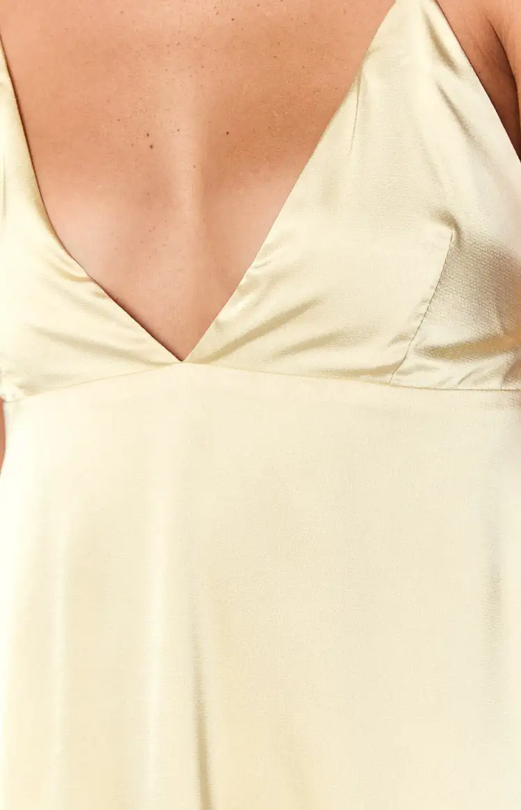 Modern Satin Flowy Maxi Dress