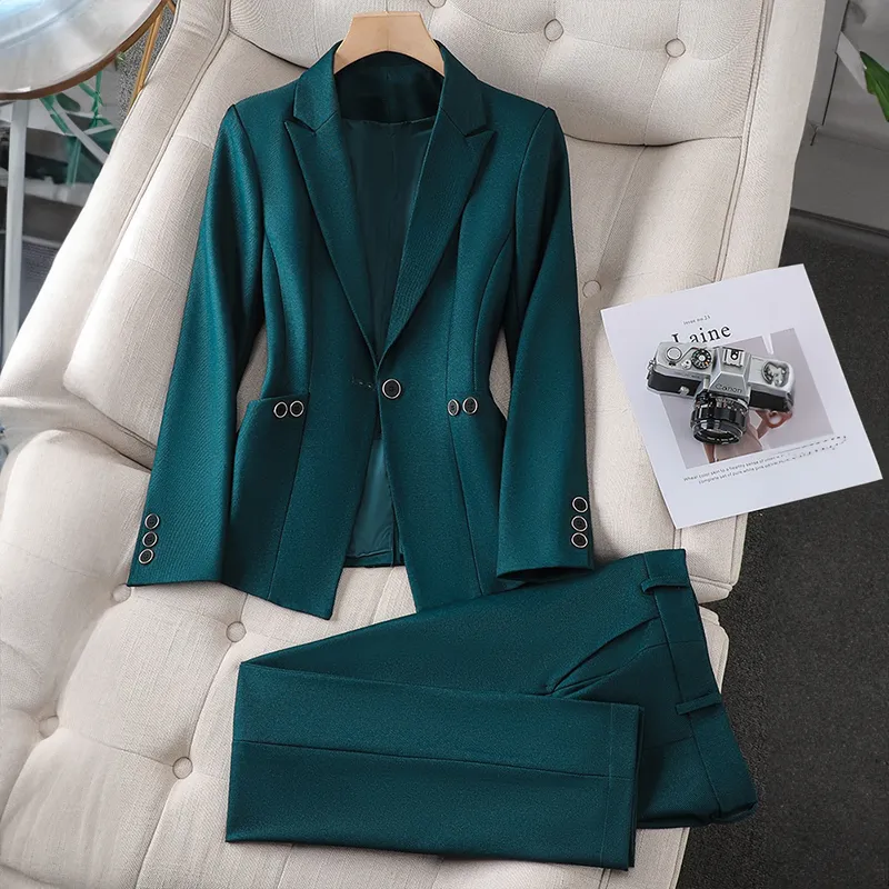 Smooth High Waist Blazer Set