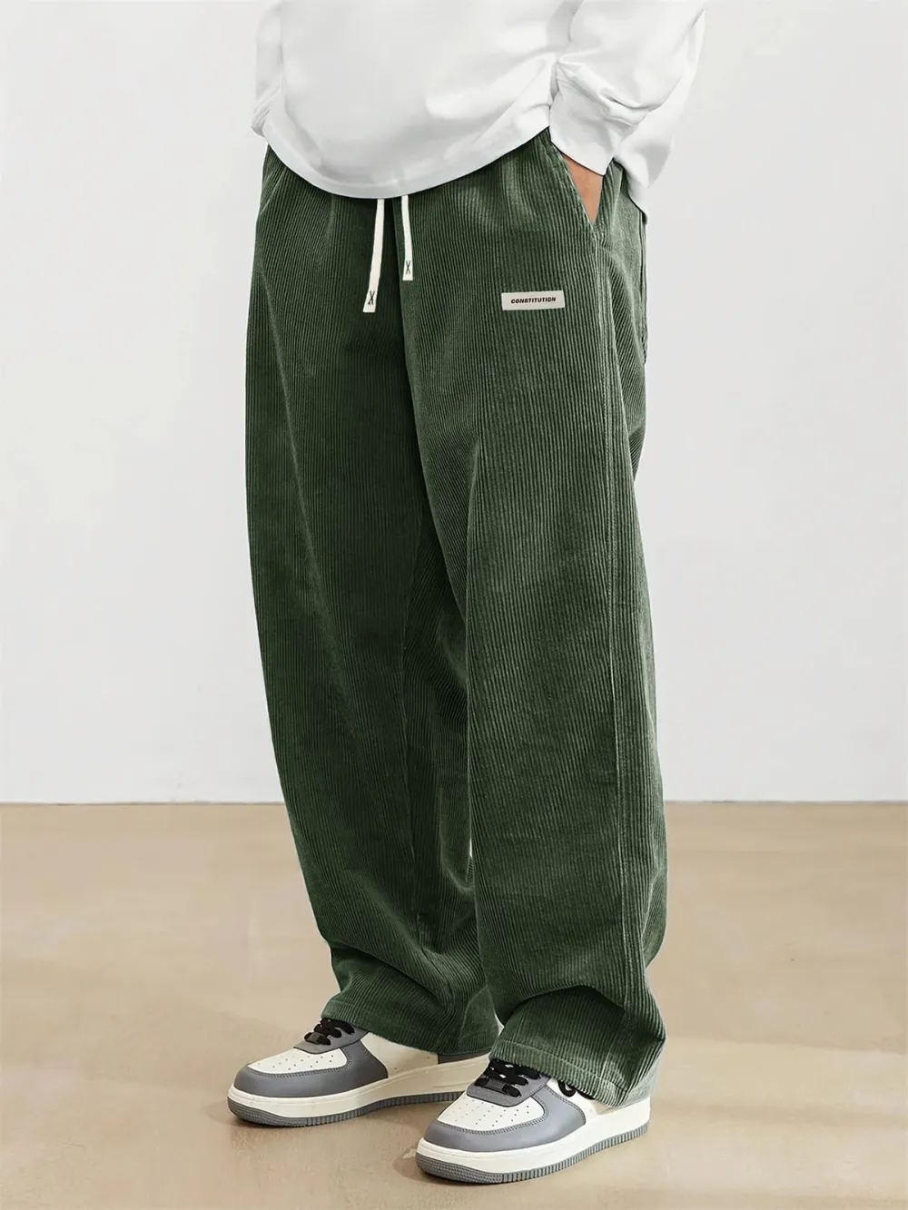 Everyday Corduroy Seamed Detail Trousers