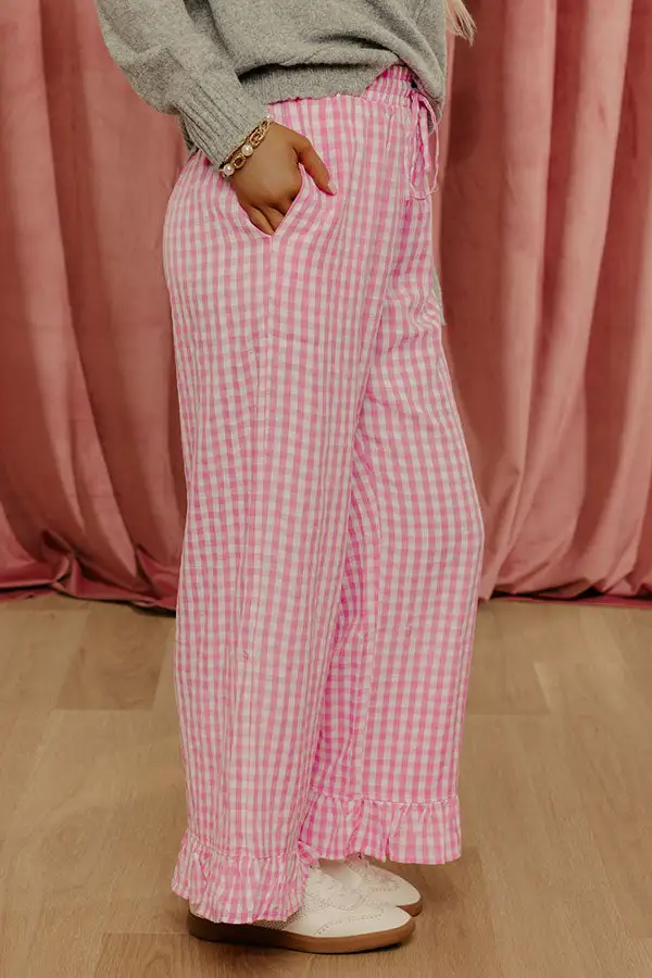 The High Waist Gingham Pants