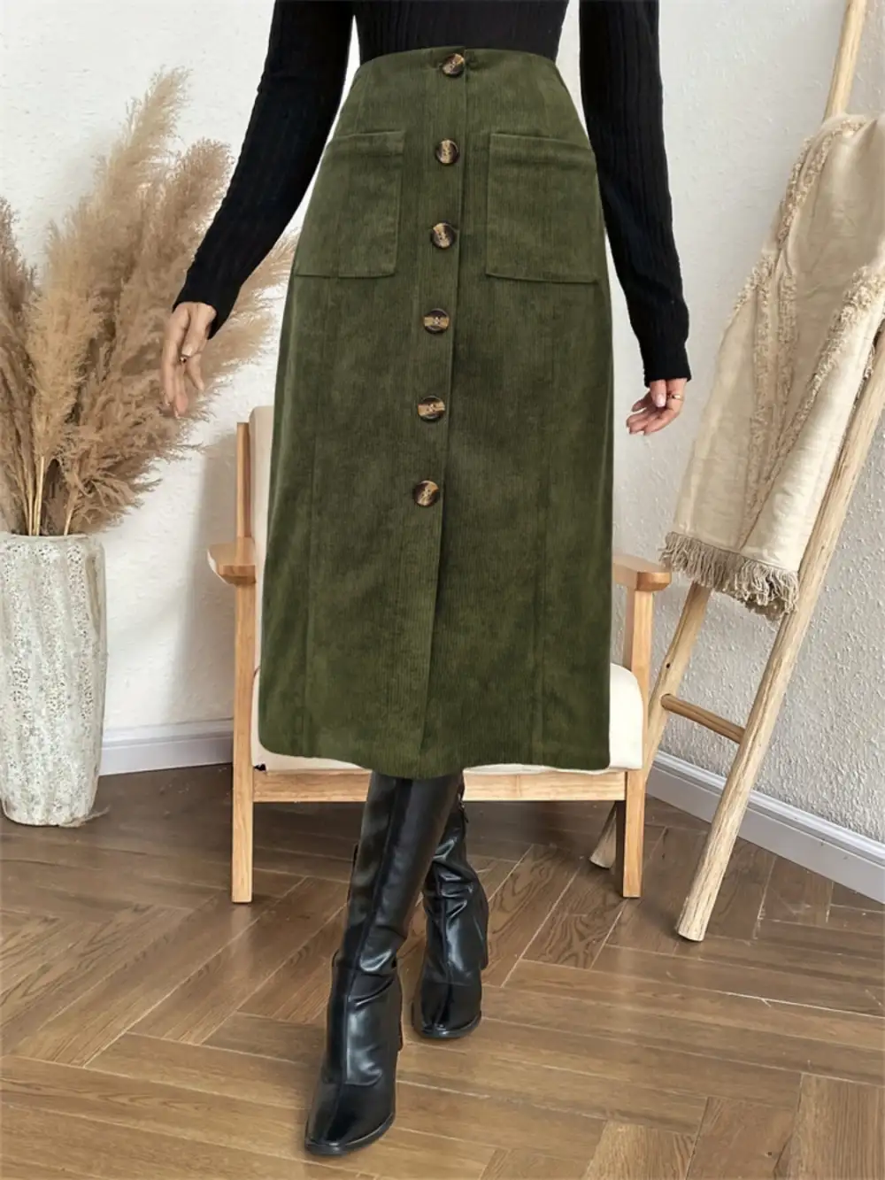 Pocket Pocketed Skirt