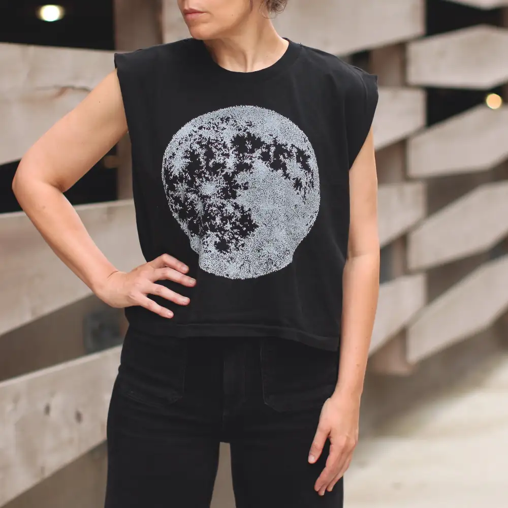 Full Moon Cotton Crop Tank