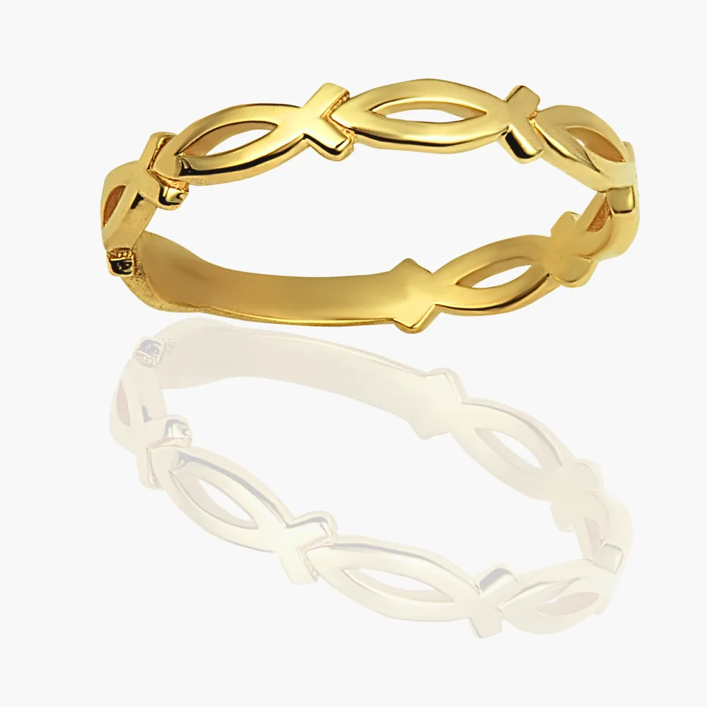 Minimal Ichthys Statement Ring