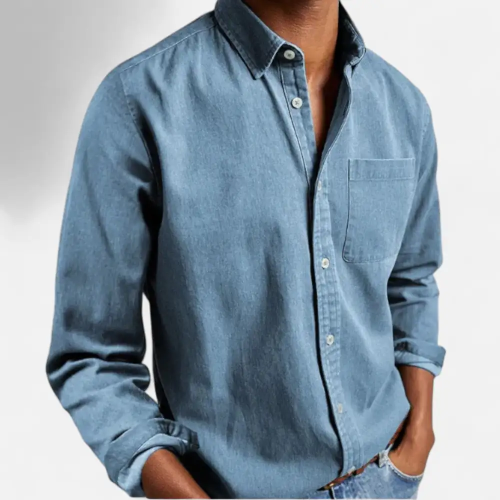 Cotton Denim Casual Shirt