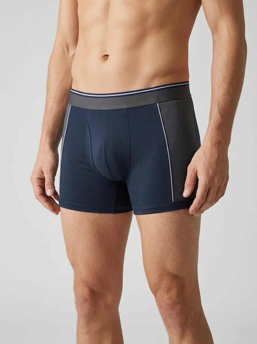Sport Mesh-Panel Mesh Performance Essential Men's Boxer Briefs