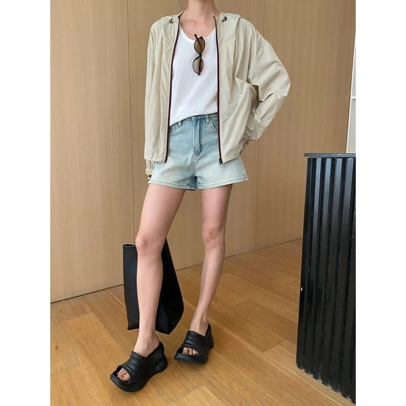 Structured Hooded Casual Outerwear Jacket