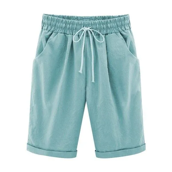All Colors 10-Piece Set Only $5.99-Elastic Waist Casual Comfy Summer Shorts