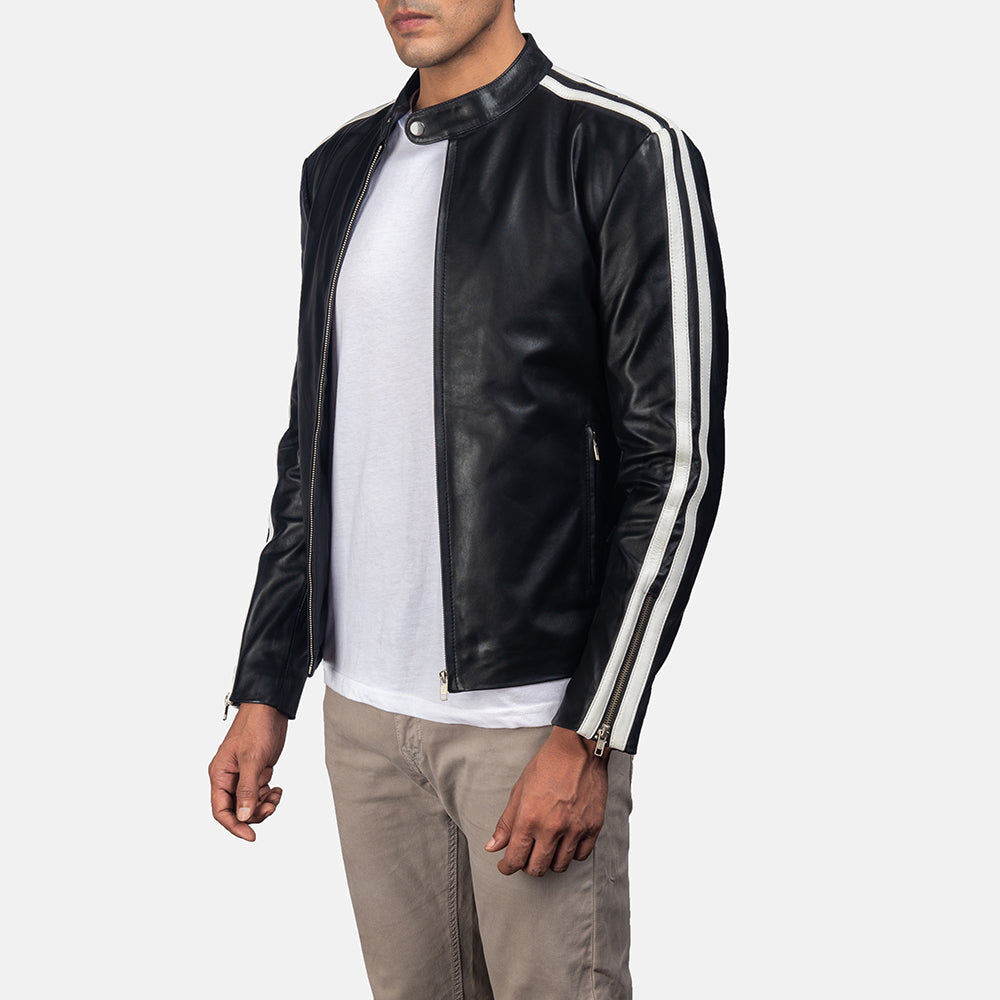Men's Classic Workwear Biker Leather Jacket