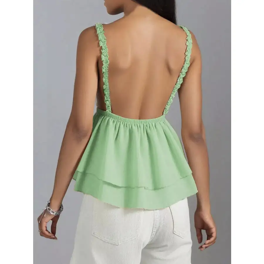 Lace Detail Layered Camisole Top