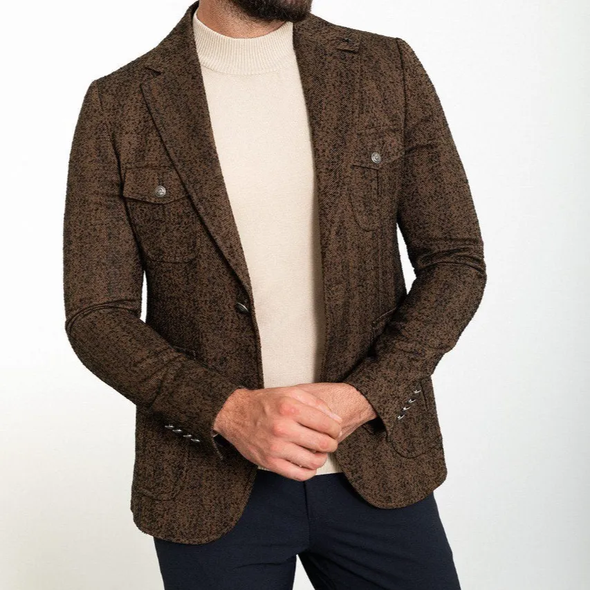 Slim Fit Patterned Blazer
