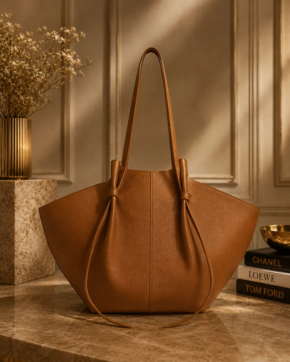Structured Oversized Slouchy Tote Bag