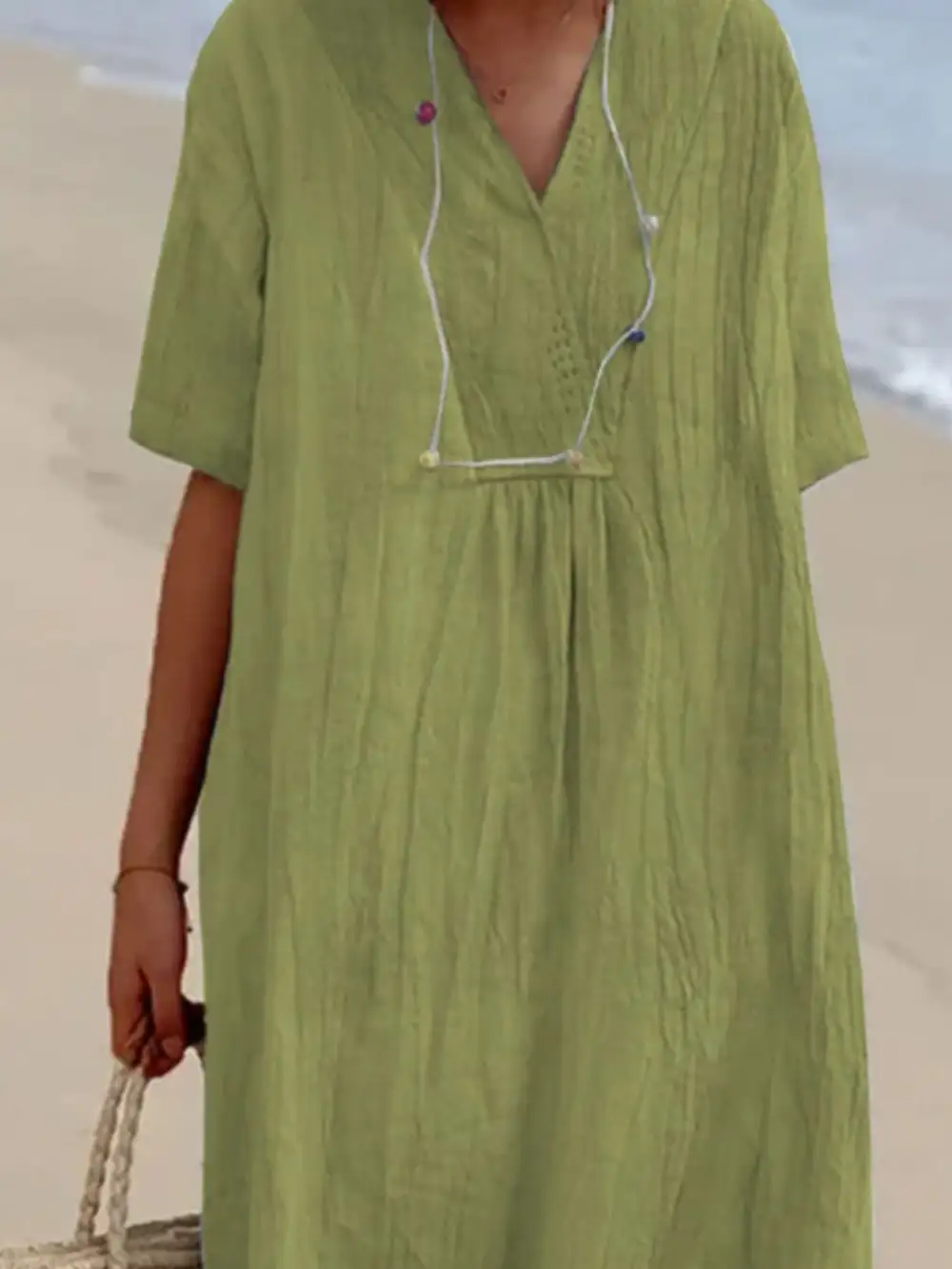 Short Sleeve Midi Dress