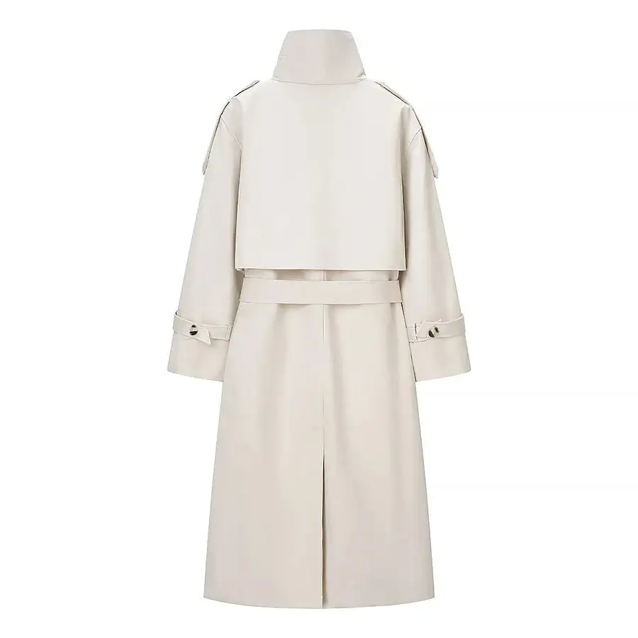 Modern Cropped Trench Coat