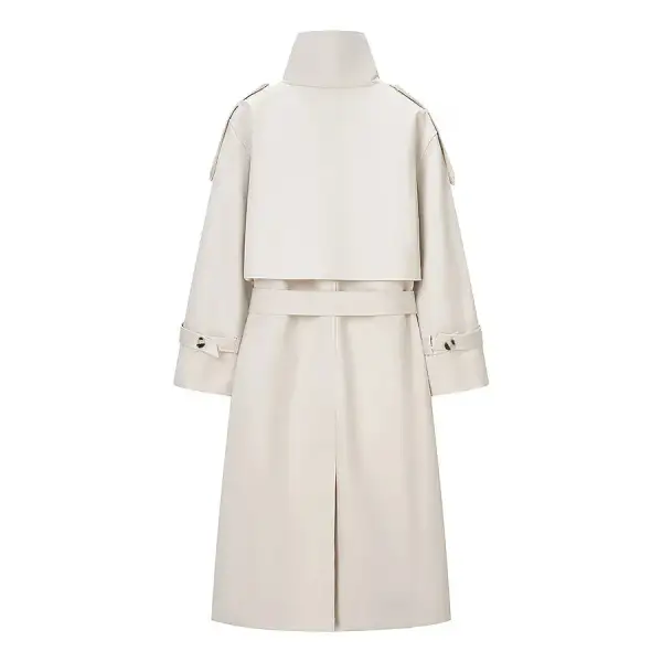 Modern Cropped Trench Coat