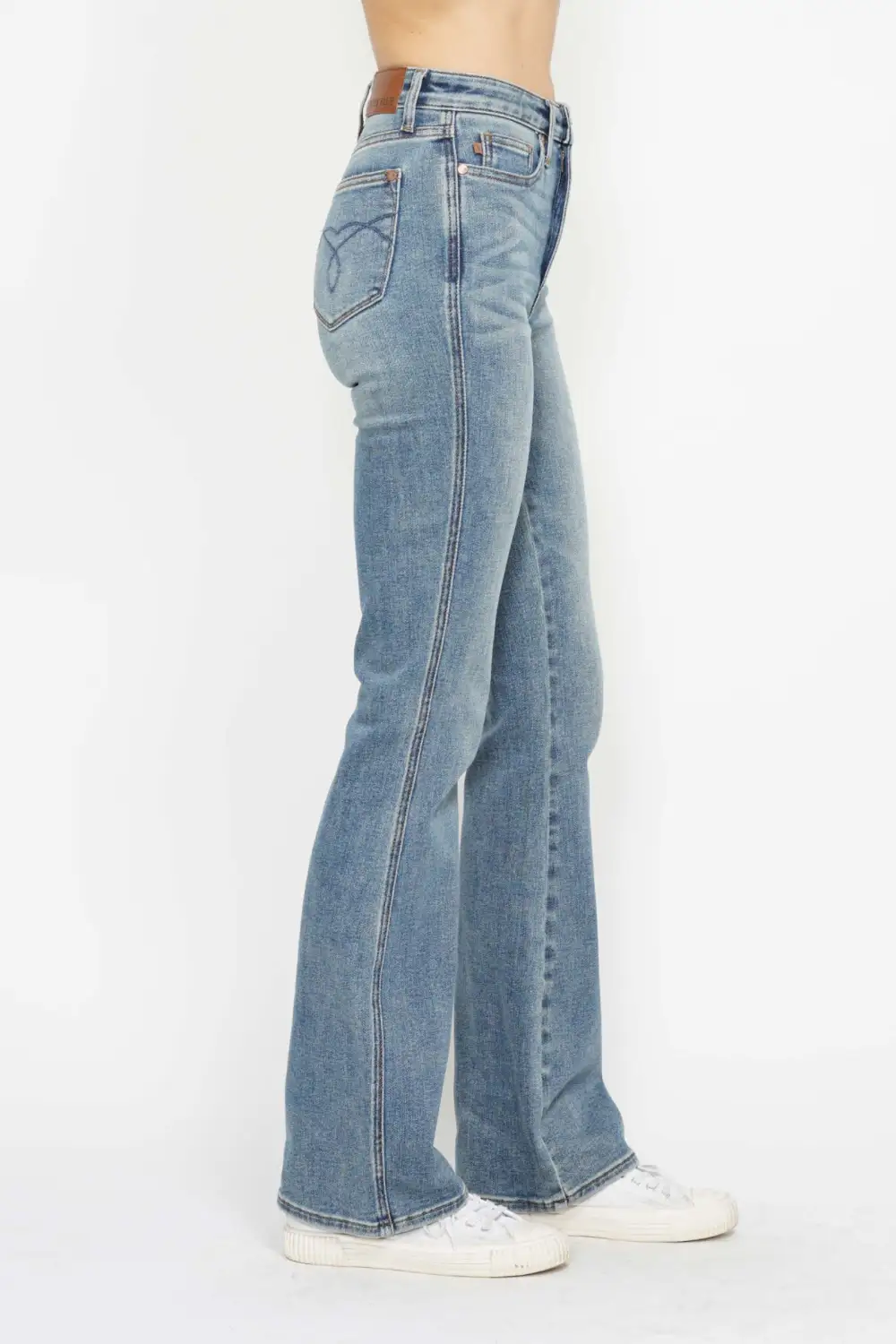 Embroidered Bootcut Jeans