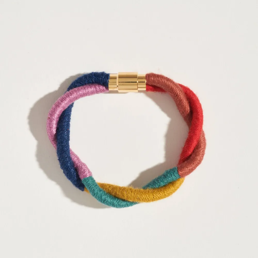 Classic Layered Bracelet Detail Rainbow