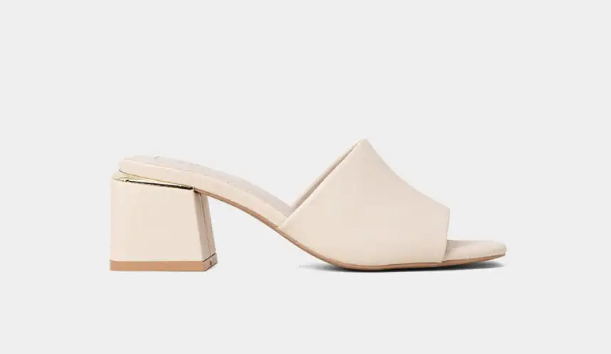 Slip On Low Heel Pointed Toe Mules