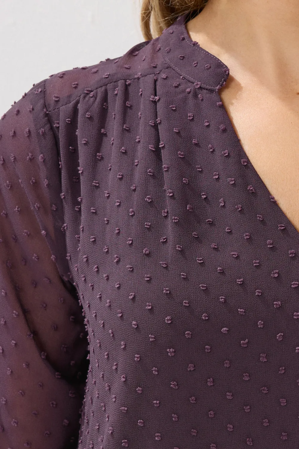 Notched V-Neck Lightweight Shirt