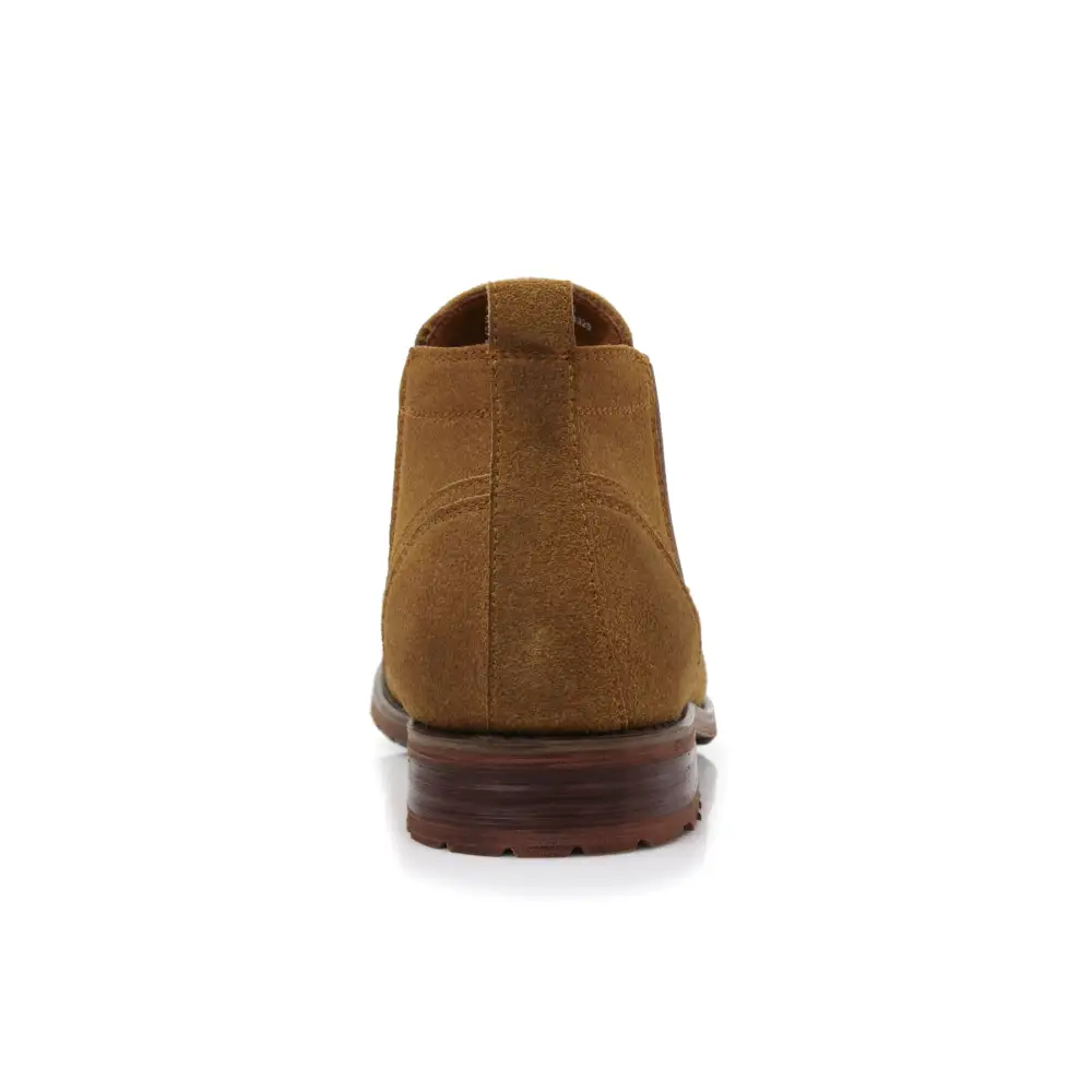 Classic Faux-Suede Suede Faux-Leather Chelsea Boots