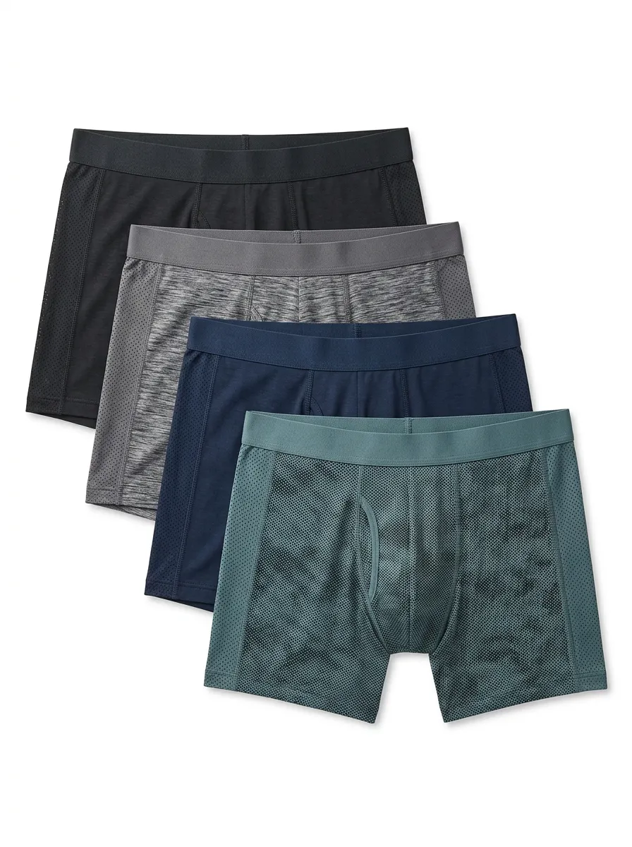 Flexible Soft Feel Four Pack Briefs