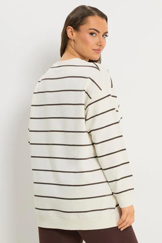 Cream Stripe Sweatshirt detail 2