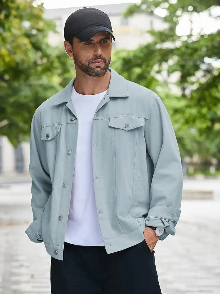 Leisure Cotton Denim Jacket