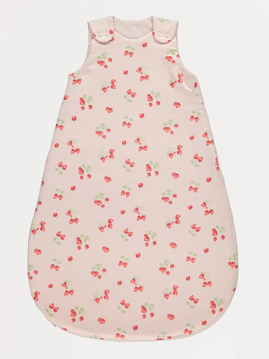 Pink Strawberry 1 Tog Sleeping Bag