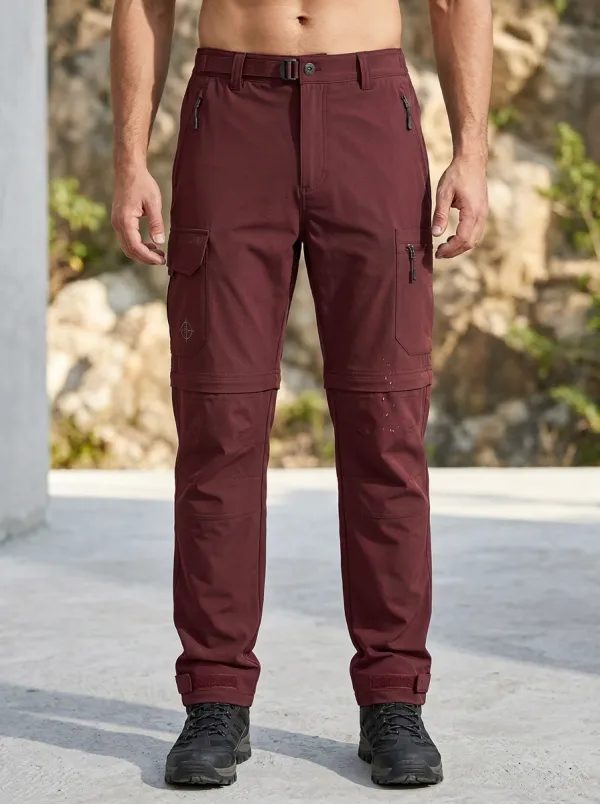 Men's Terrain Utility Compass Graphic Waterproof Zip-Off Tactical Cargo Pants